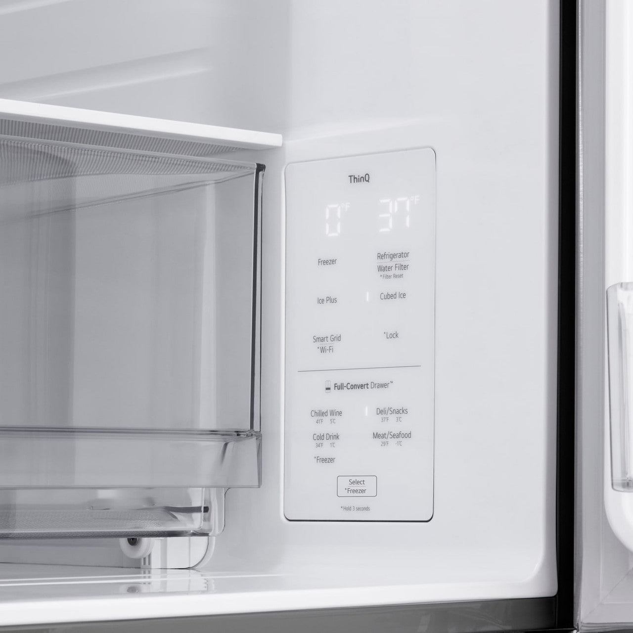 OPEN BOX LG Standard Depth MAX 29.6-cu ft 4-Door Smart French Door Refrigerator with Ice Maker (Fingerprint Resistant) ENERGY STAR