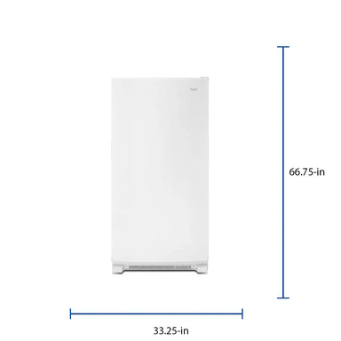 Model #WZF34X20DW Whirlpool Fast Freeze 19.65-Cu. Feet Frost-free