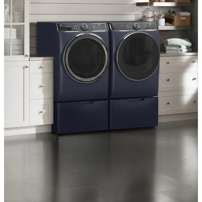 OPEN BOX GE UltraFresh Stackable Smart Front Load Steam Washer & Electric Dryer Set with Sanitize Cycle in