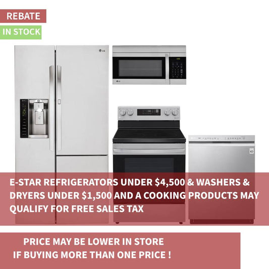 OPEN BOX LG Side-by-Side Refrigerator & Electric Range Suite in Stainless Steel
