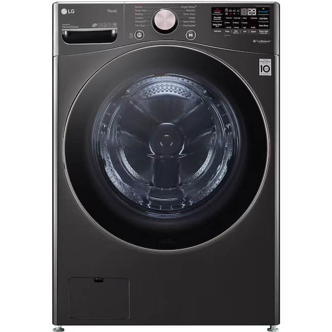 OPEN BOX LG TurboWash 360 4.5-cu ft High Efficiency Stackable Steam Cycle Smart Front-Load Washer