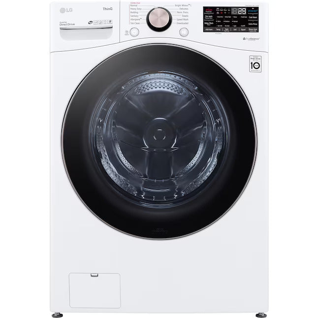 OPEN BOX LG TurboWash 360 4.5-cu ft High Efficiency Stackable Steam Cycle Smart Front-Load Washer