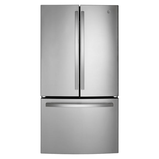 OPEN BOX 36 Inch French Door Refrigerator with 27 cu. ft. Capacity, Quick Space Shelf, Deli Drawer, LED Lighting, Ice Maker, Enhanced Shabbos Mode Capable, Internal Water Dispenser, and ENERGY STAR® Qualified: Fingerprint Resistant Stainless Steel