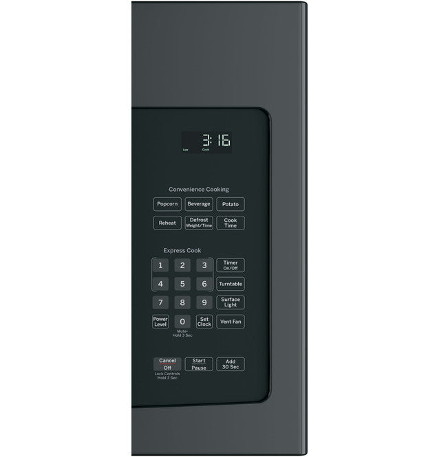 JNM3163DJ   GE® 1.6 Cu. Ft. Over-the-Range Microwave Oven with Recirculating Venting