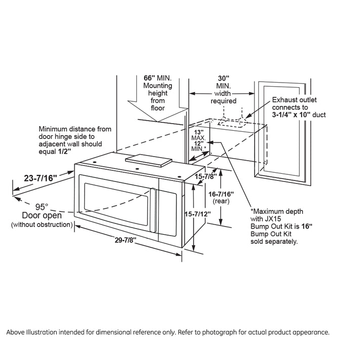 JNM3163DJ   GE® 1.6 Cu. Ft. Over-the-Range Microwave Oven with Recirculating Venting