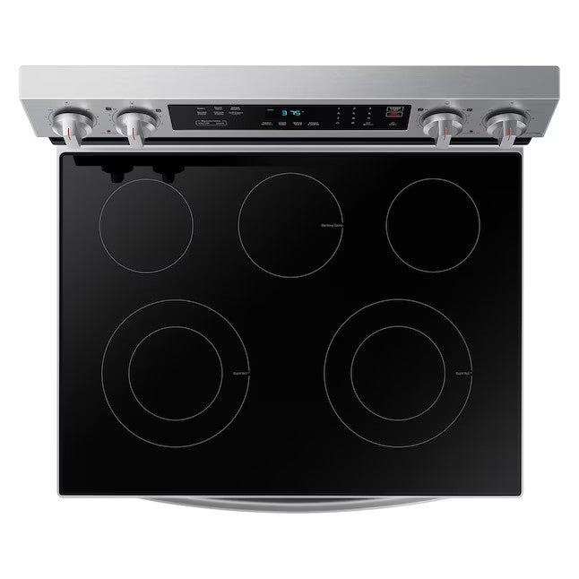 OPEN BOX Samsung 30 in Smooth Surface 5 Elements 6.3-cu ft Self-Cleaning Freestanding Smart Electric Range