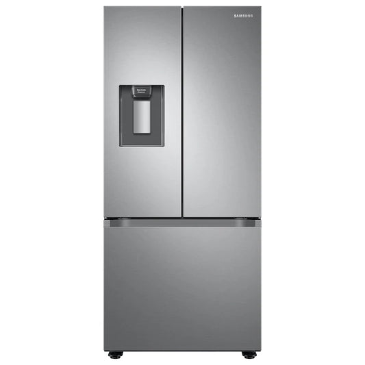 OPEN BOX  Samsung 22-cu ft Smart French Door Refrigerator with Ice Maker (Fingerprint Resistant Stainless Steel) ENERGY STAR