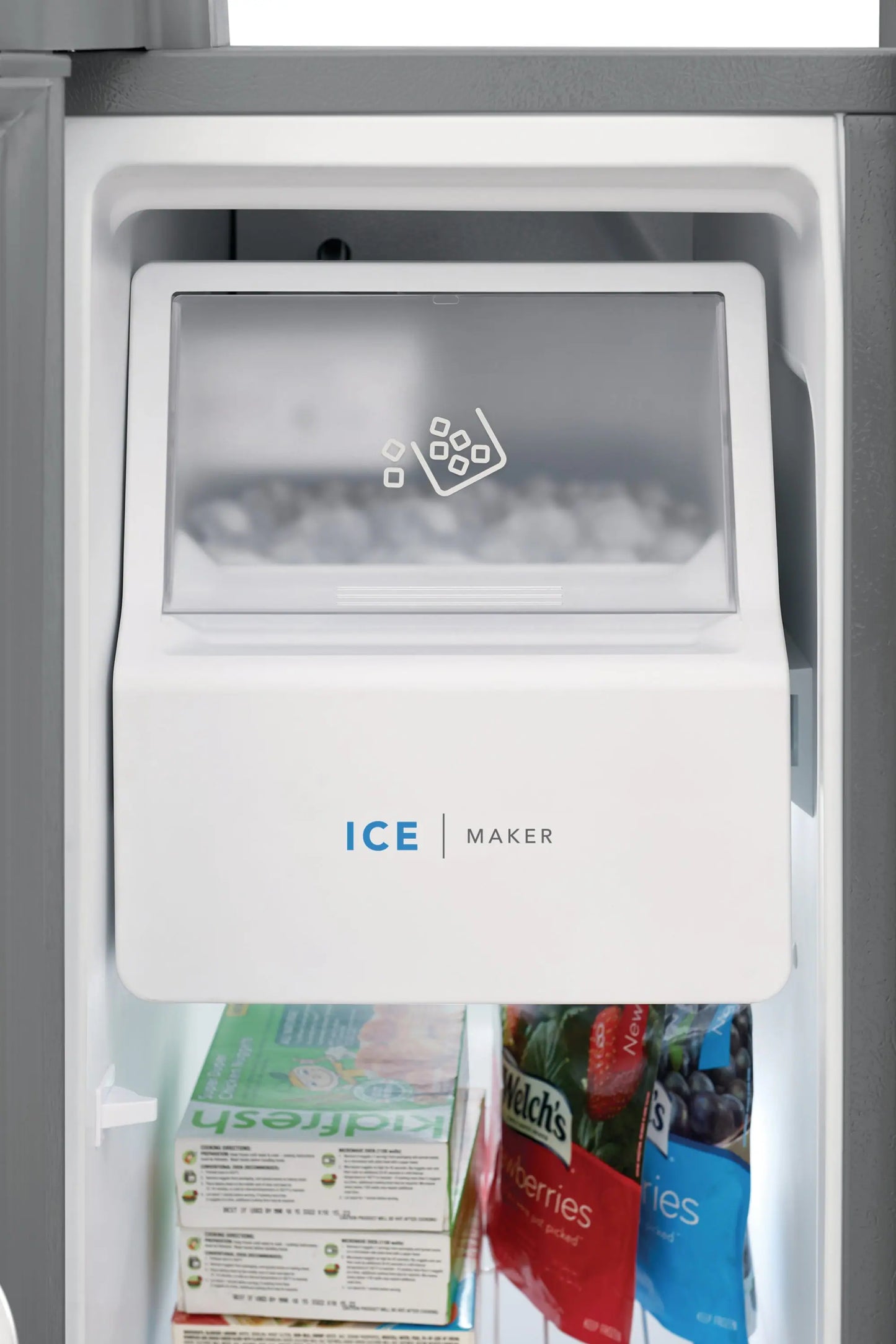 FRSS26L3AF Frigidaire 25.6-cu ft Side-by-Side Refrigerator with Ice Maker, Water and Ice Dispenser (Fingerprint Resistant Stainless Steel) ENERGY STAR