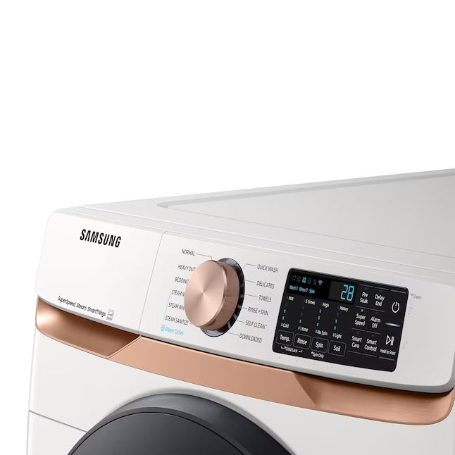 OPEN BOX SAMSUNG 5 cu ft High Efficiency Stackable Steam Cycle Smart Front-Load Washer