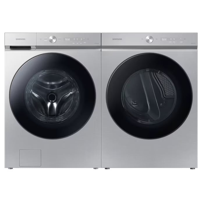 Open box Samsung Bespoke Ultra Capacity Front Load Washer and Electric Dryer Open box