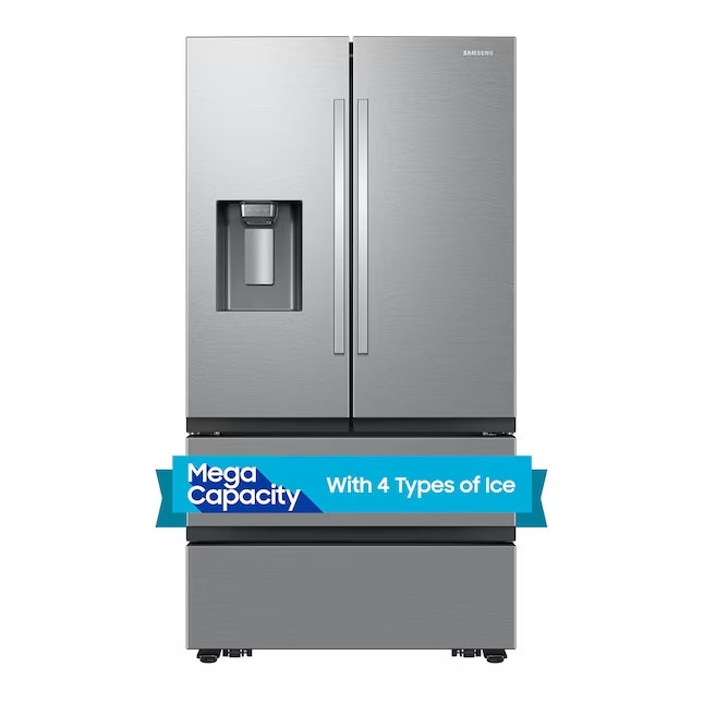 OPEN BOX Samsung Mega Capacity 29.8-cu ft 4-Door Smart French Door Refrigerator with Dual Ice Maker