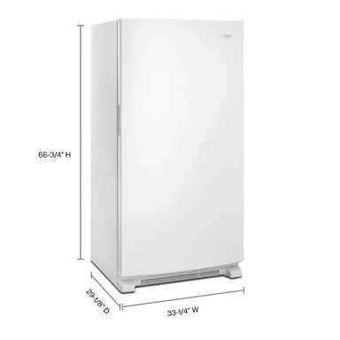 Model #WZF34X20DW Whirlpool Fast Freeze 19.65-Cu. Feet Frost-free
