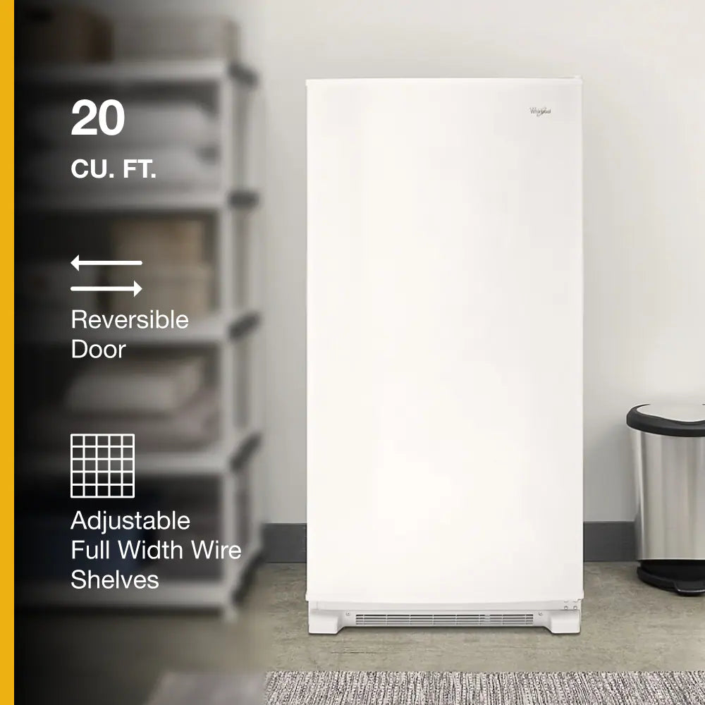 Model #WZF34X20DW Whirlpool Fast Freeze 19.65-Cu. Feet Frost-free Upright Freezer ( White )