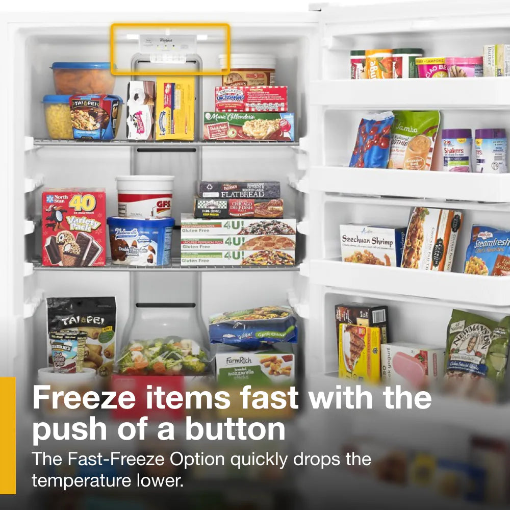 Model #WZF34X20DW Whirlpool Fast Freeze 19.65-Cu. Feet Frost-free Upright Freezer ( White )