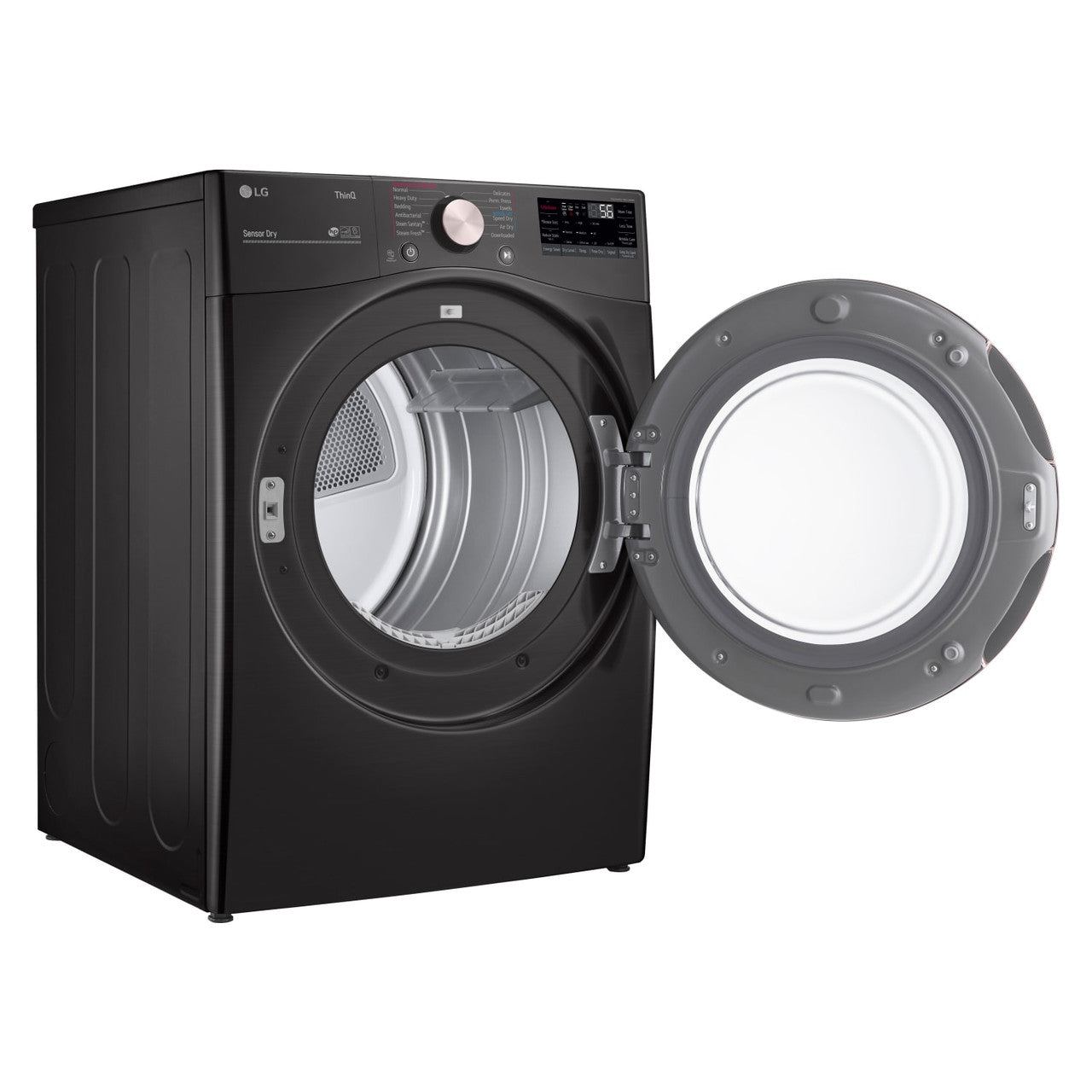 OPEN BOX LG 7.4 cu. ft. Ultra Large Capacity Smart wi-fi Enabled Front Load Electric Dryer with TurboSteam™ and Built-In Intelligence