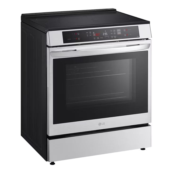 LSIL633TFE  LG 6.3 cu. ft. SMART Induction Slide-In Range in PrintProof Stainless Steel with Convection, EasyClean, and Air Fry Tray
