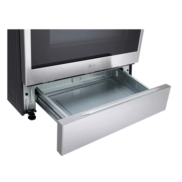 LSIL633TFE  LG 6.3 cu. ft. SMART Induction Slide-In Range in PrintProof Stainless Steel with Convection, EasyClean, and Air Fry Tray