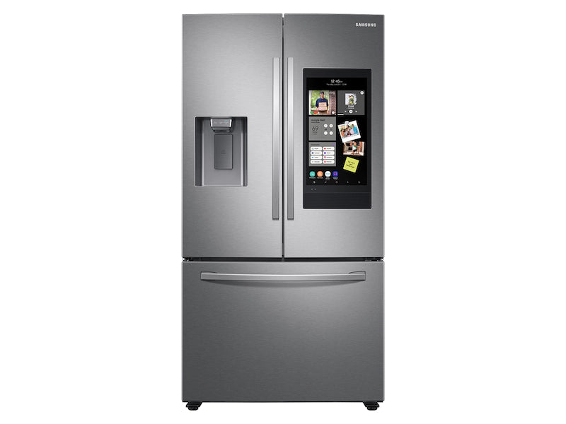 26.5 cu. ft. Large Capacity 3-Door French Door Refrigerator with Family Hub™ and External Water & Ice Dispenser in Stainless Steel - My Store