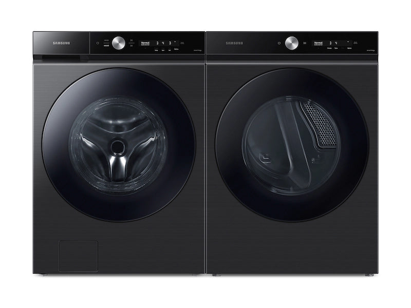Bespoke Ultra Capacity Front Load Washer and Electric Dryer in Brushed Black - WL APPLIANCES
