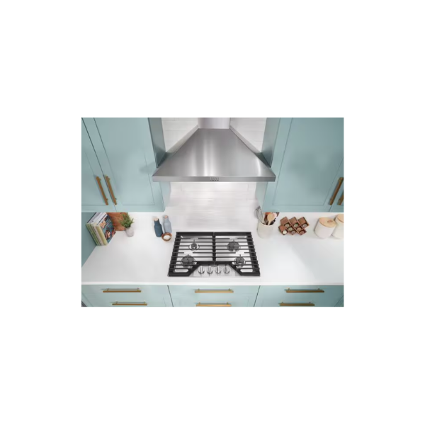 Whirlpool 30-inch Gas Cooktop with EZ-2-Lift™ Hinged Cast-Iron Grates