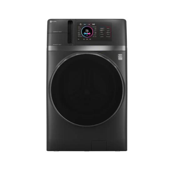GE Profile - UltraFast 4.8 Cu. Ft. High-Efficiency Smart Front Load Washer and Electric Dryer Combo with Ventless Heat Pump