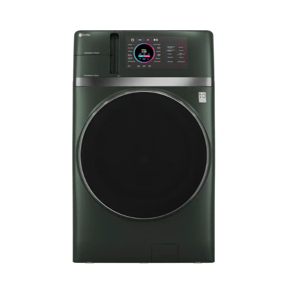GE Profile - UltraFast 4.8 Cu. Ft. High-Efficiency Smart Front Load Washer and Electric Dryer Combo with Ventless Heat Pump
