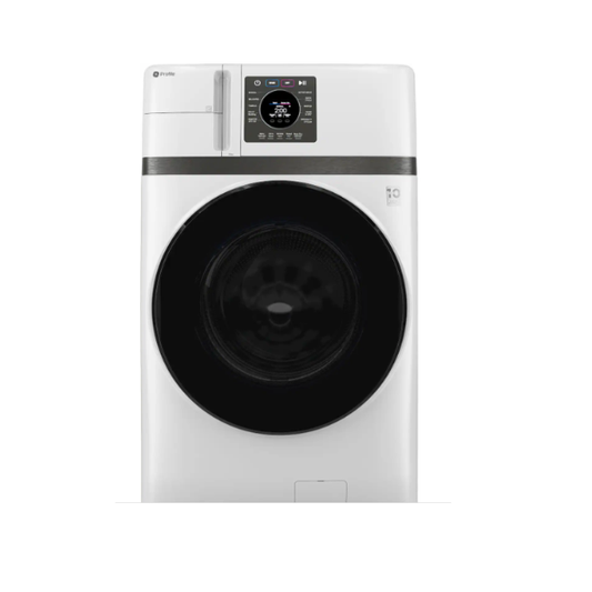 GE Profile - UltraFast 4.8 Cu. Ft. High-Efficiency Smart Front Load Washer and Electric Dryer Combo with Ventless Heat Pump