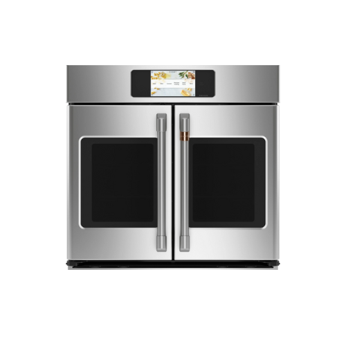 Cafe CTS90FP2NS1 30 Inch Single Convection Smart Electric Wall Oven with 5 Cu. Ft. Oven Capacity, True European Convection Oven, Self-Clean, Steam Clean Option, No-Preheat Air Frying, Warming, Proof, Sabbath Mode, and UL Listed: Stainless Steel