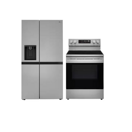 LG 2 door fridge  LHSXS2706S  + lg stove LREL6321s