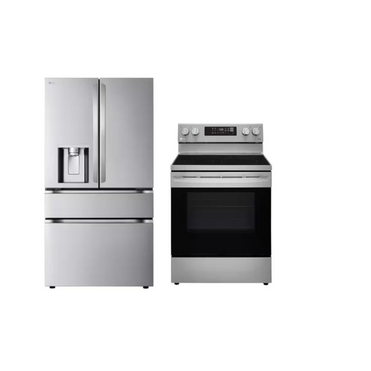 LG 4 door fridge  LF29H8330S  + lg stove LREL6321s