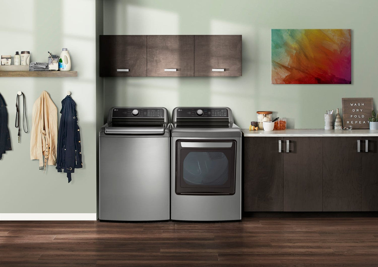 OPEN BOX LG 7.3 cu. ft. Ultra Large Capacity Smart wi-fi Enabled Rear Control Electric Dryer with EasyLoad™ Door - DLE7400VE
