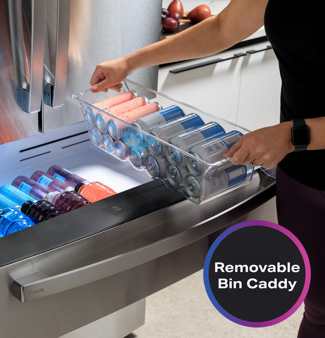 GE Profile 29 cu. ft. Smart 4-Door French-Door Refrigerator Stainless Steel w/Door in Door, Dual-Dispense AutoFill Pitcher