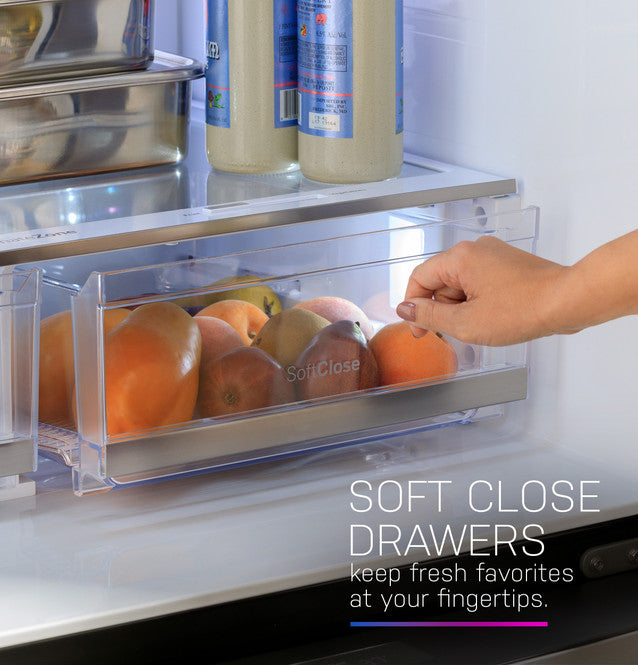 GE Profile 29 cu. ft. Smart 4-Door French-Door Refrigerator Stainless Steel w/Door in Door, Dual-Dispense AutoFill Pitcher