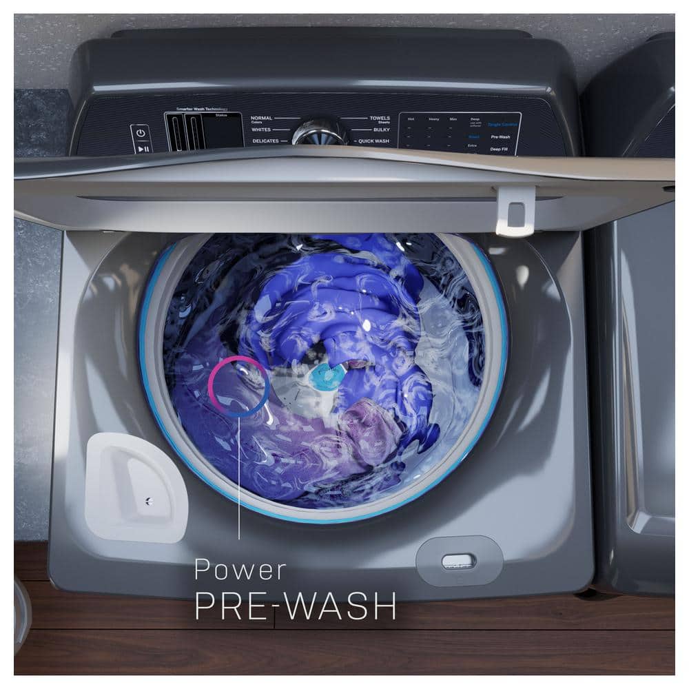 Model #PTW700BPTDG GE Profile 5.4-Cu. Feet High Efficiency Impeller Smart Compatible Top-Load Washer ( Diamond Gray ) ENERGY STAR
