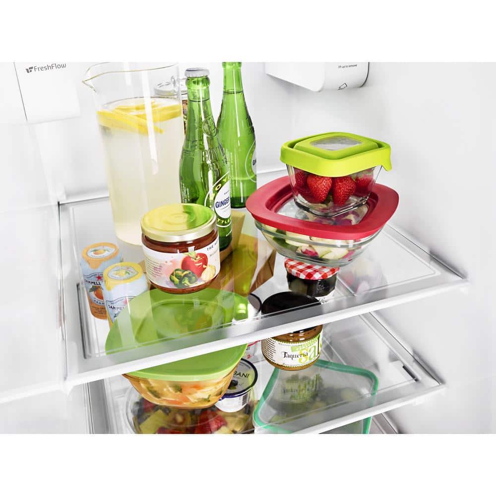 WRS588FIHZ Whirlpool 28.4-cu ft Side-by-Side Refrigerator with Ice Maker, Water and Ice Dispenser (Fingerprint Resistant Stainless Steel)