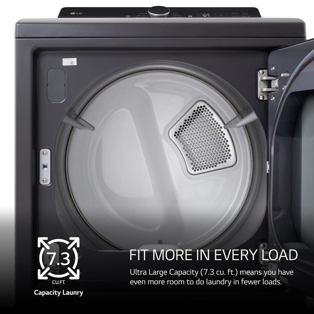 DLE8400BE LG 7.3-Cu. Feet Vented Electric Dryer ( Matte Black ) Energy Star Certified