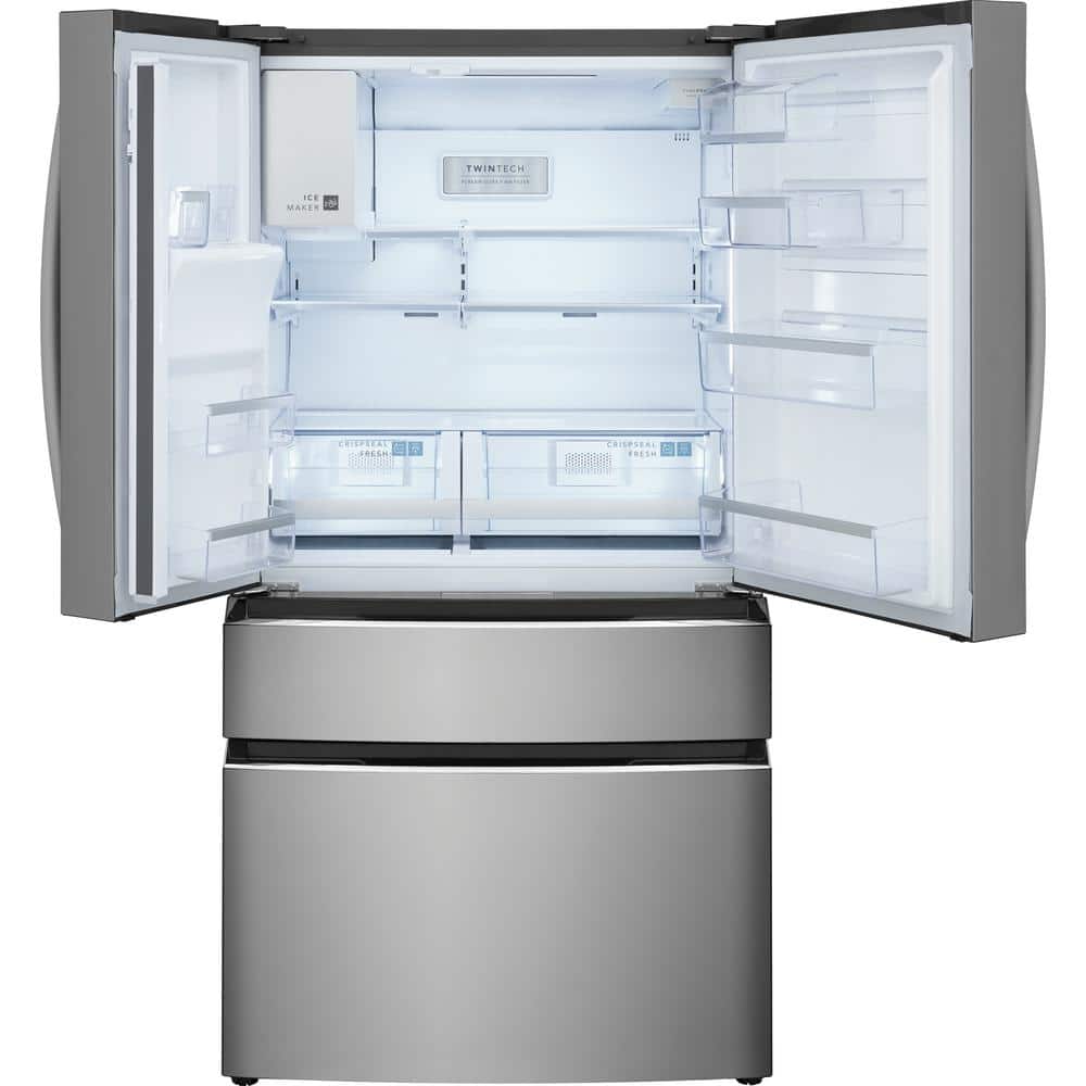 Model GRMC2273CF Frigidaire Counter-Depth 21.5-Cu. Feet 4 -Door French Door Refrigerator with Ice Maker with water and Ice dispenser ( Smudge-Proof Stainless Steel ) ENERGY STAR Certified
