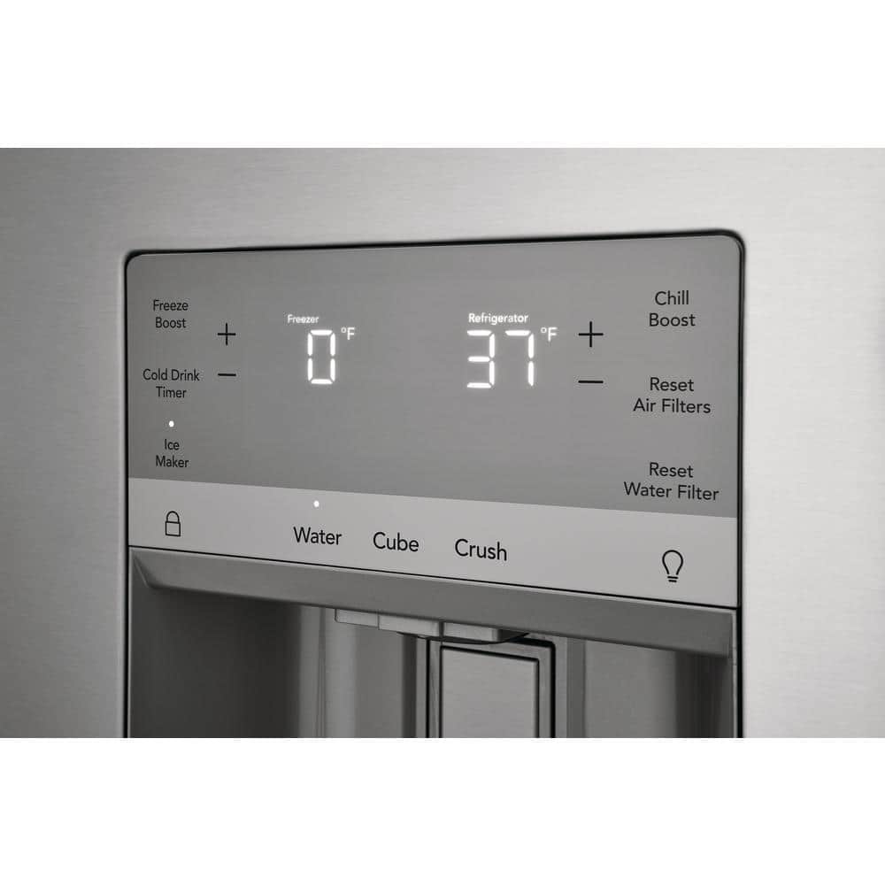 GRFS2853AF Frigidaire Gallery Standard-Depth 27.8-Cu. Feet 3 -Door French Door Refrigerator with Dual Ice Maker with water and Ice dispenser ( Fingerprint Resistant Stainless Steel ) ENERGY STAR Certified