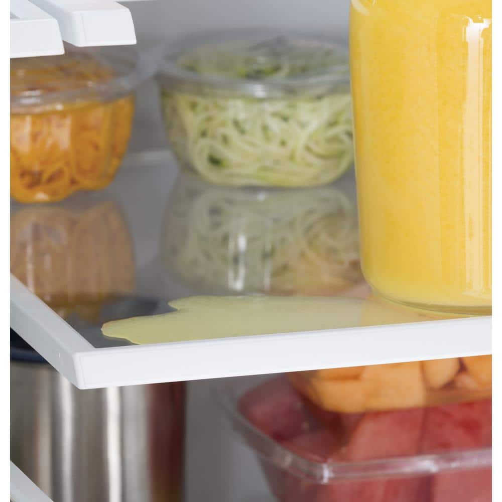 GNE27JYMFS GE Standard-Depth 27-Cu. Feet 3 -Door French Door Refrigerator with Ice Maker with water dispenser ( Fingerprint-resistant Stainless Steel ) ENERGY STAR Certified