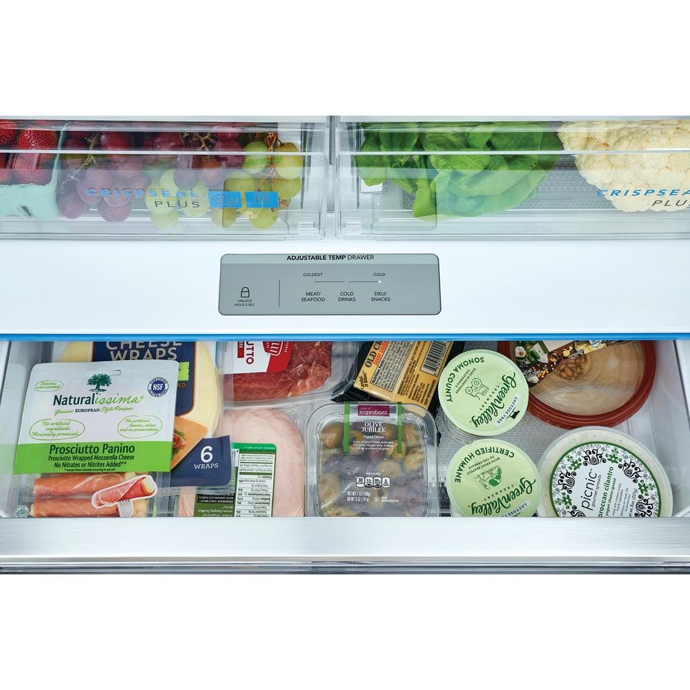 GRFS2853AF Frigidaire Gallery Standard-Depth 27.8-Cu. Feet 3 -Door French Door Refrigerator with Dual Ice Maker with water and Ice dispenser ( Fingerprint Resistant Stainless Steel ) ENERGY STAR Certified