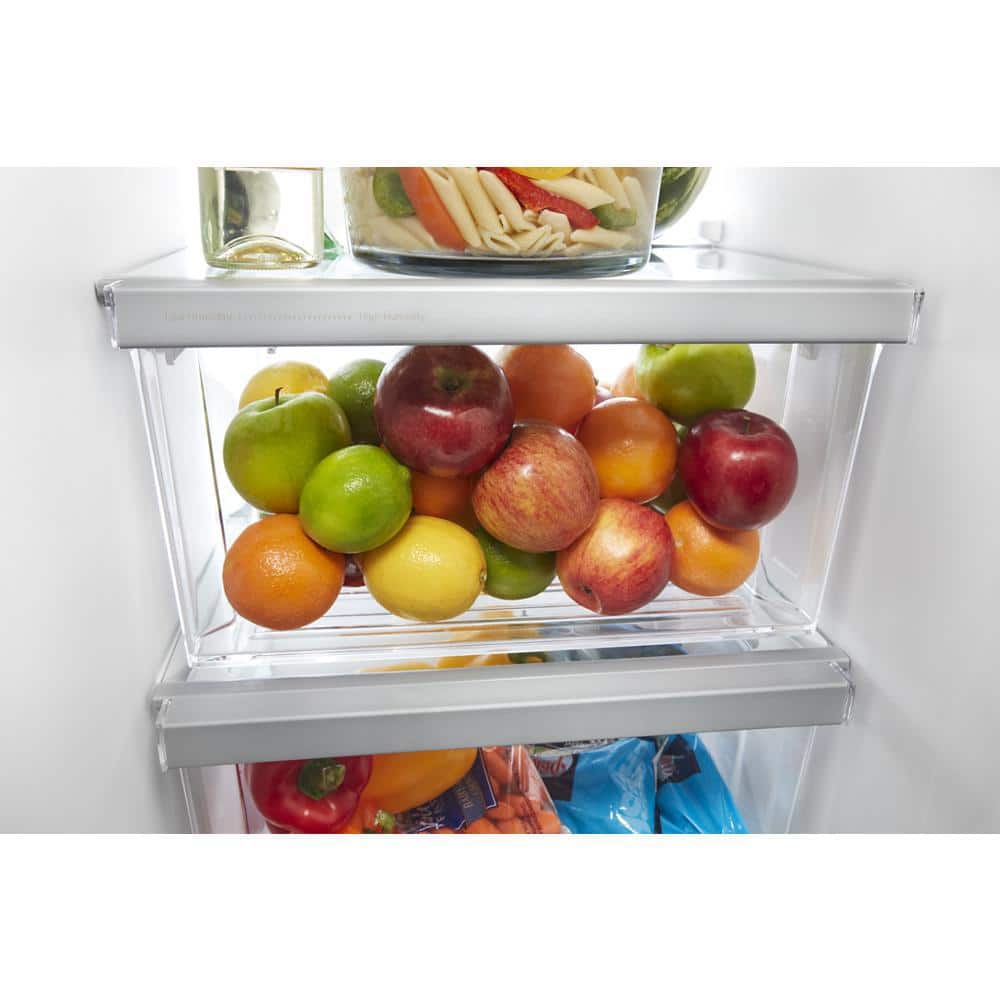 WRS315SDHZ Whirlpool 24.6-cu ft Side-by-Side Refrigerator with Ice Maker, Water and Ice Dispenser (Fingerprint Resistant Stainless Steel)