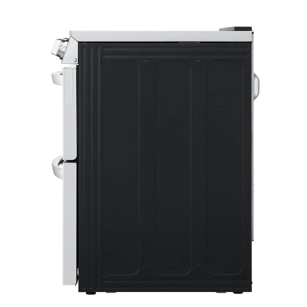 LTEL7337F LG 7.3 cu. ft. Smart Double Oven Slide-In Electric Range with ProBake and InstaView in PrintProof Stainless Steel