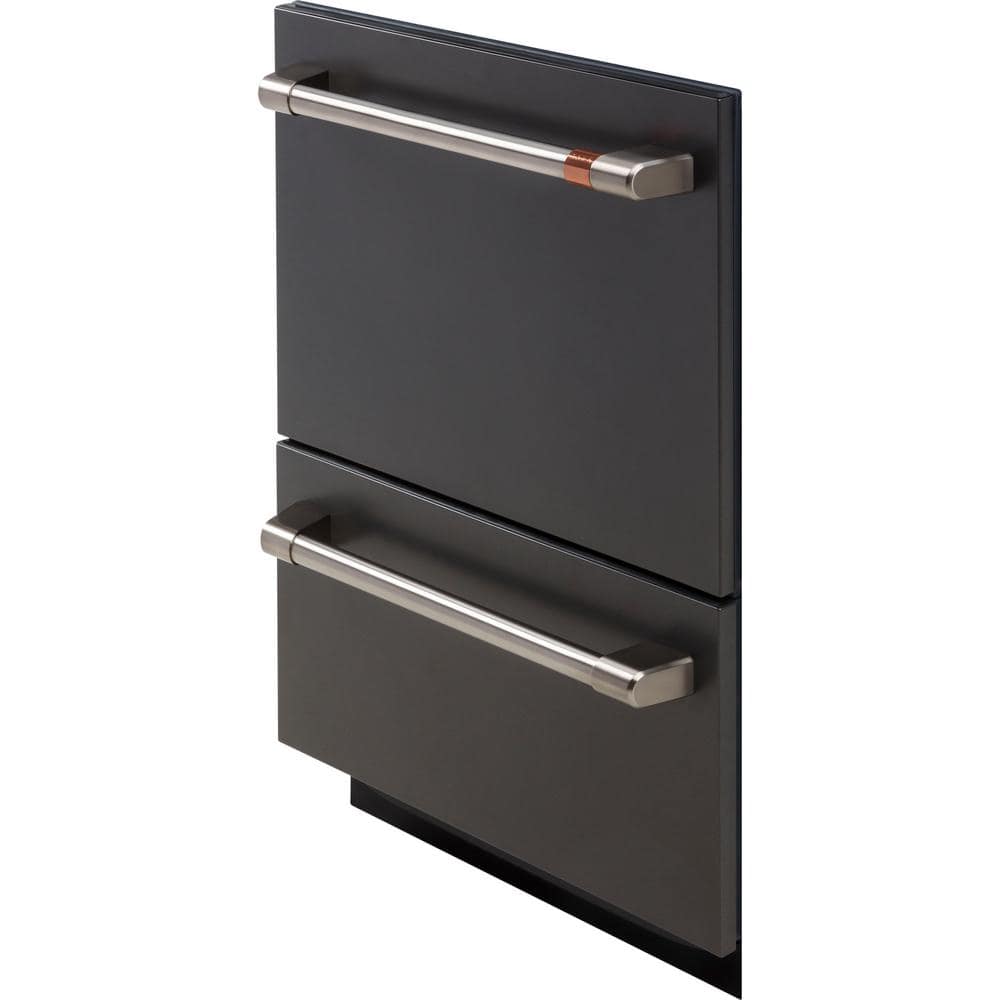 Cafe 24 in. Matte Black Double Drawer Dishwasher