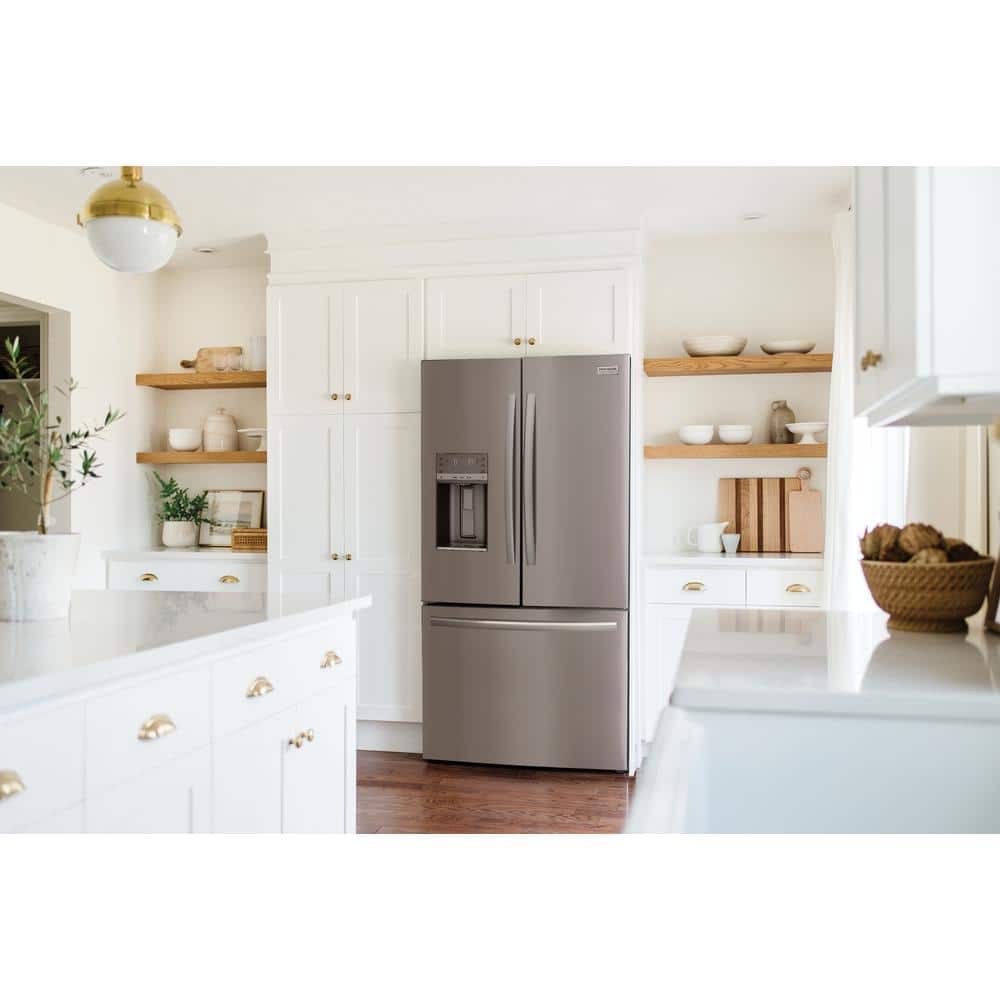 GRFS2853AF Frigidaire Gallery Standard-Depth 27.8-Cu. Feet 3 -Door French Door Refrigerator with Dual Ice Maker with water and Ice dispenser ( Fingerprint Resistant Stainless Steel ) ENERGY STAR Certified