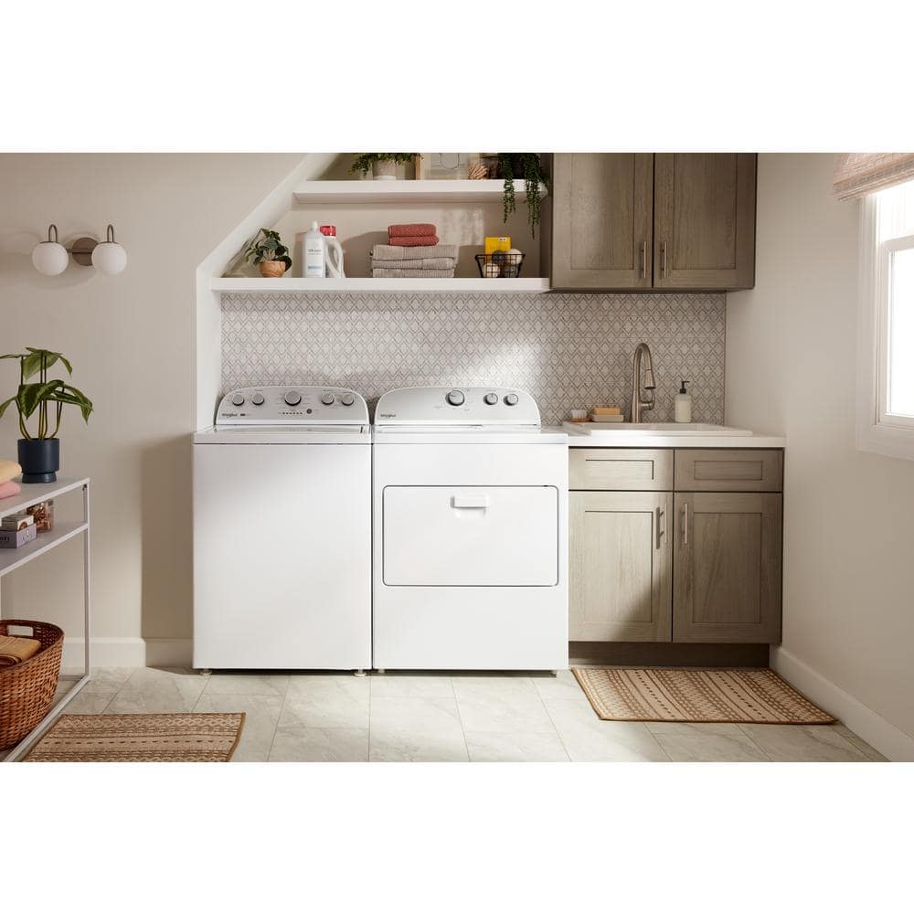 Whirlpool 3.8 - 3.9 cu.ft. Top Load Washer in White with 2 in 1 Removable Agitator