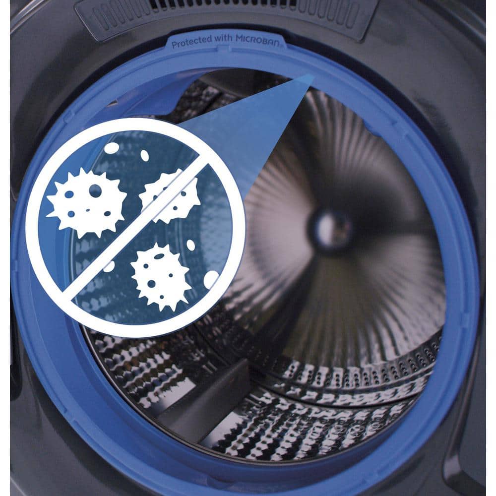 Model #GFW550SPRRS GE UltraFresh Vent System 4.8-Cu. Feet Stackable Smart Front-Load Washer ( Sapphire Blue ) ENERGY STAR
