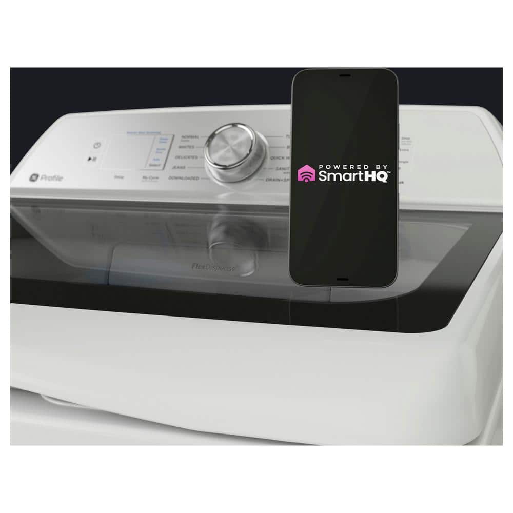 Model #PTW600BSRWS GE Profile 5.0-Cu. Feet High Efficiency Impeller Smart Compatible Top-Load Washer ( White ) ENERGY STAR