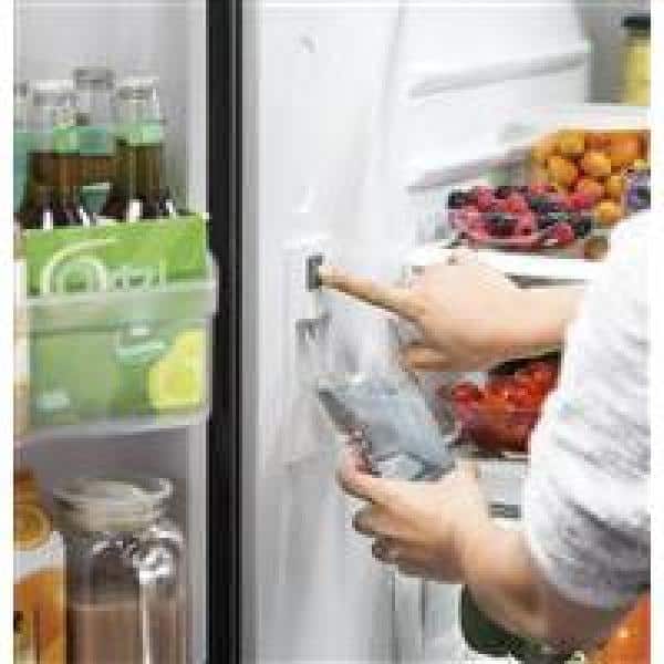 Model #GWE19JYLFSGE Counter-Depth 18.6-Cu. Feet 3 -Door French Door Refrigerator with Ice Maker with water dispenser ( Stainless Steel ) ENERGY STAR Certified