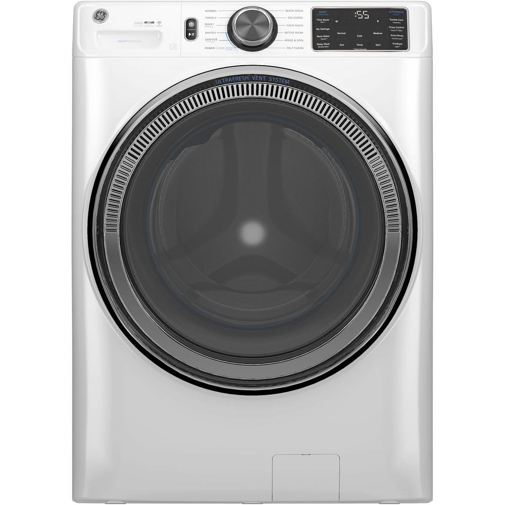 Model #GFW655SSVWW GE 5.0-Cu. Feet Stackable Steam Cycle Smart Front-Load Washer ( White ) ENERGY STAR
