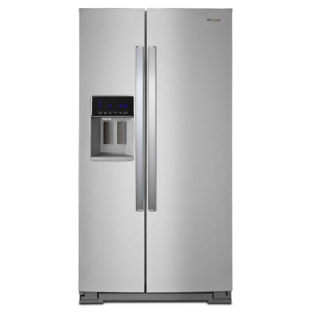 WRS588FIHZ Whirlpool 28.4-cu ft Side-by-Side Refrigerator with Ice Maker, Water and Ice Dispenser (Fingerprint Resistant Stainless Steel)